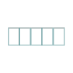 5 Panes <br> up to 6m wide