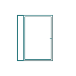 Single Door W/ Single Side Panel