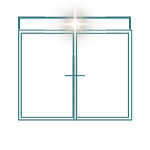 French Door W/ Top Light